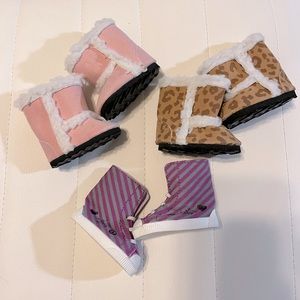 American Girl Doll Boots/Sneaker Set